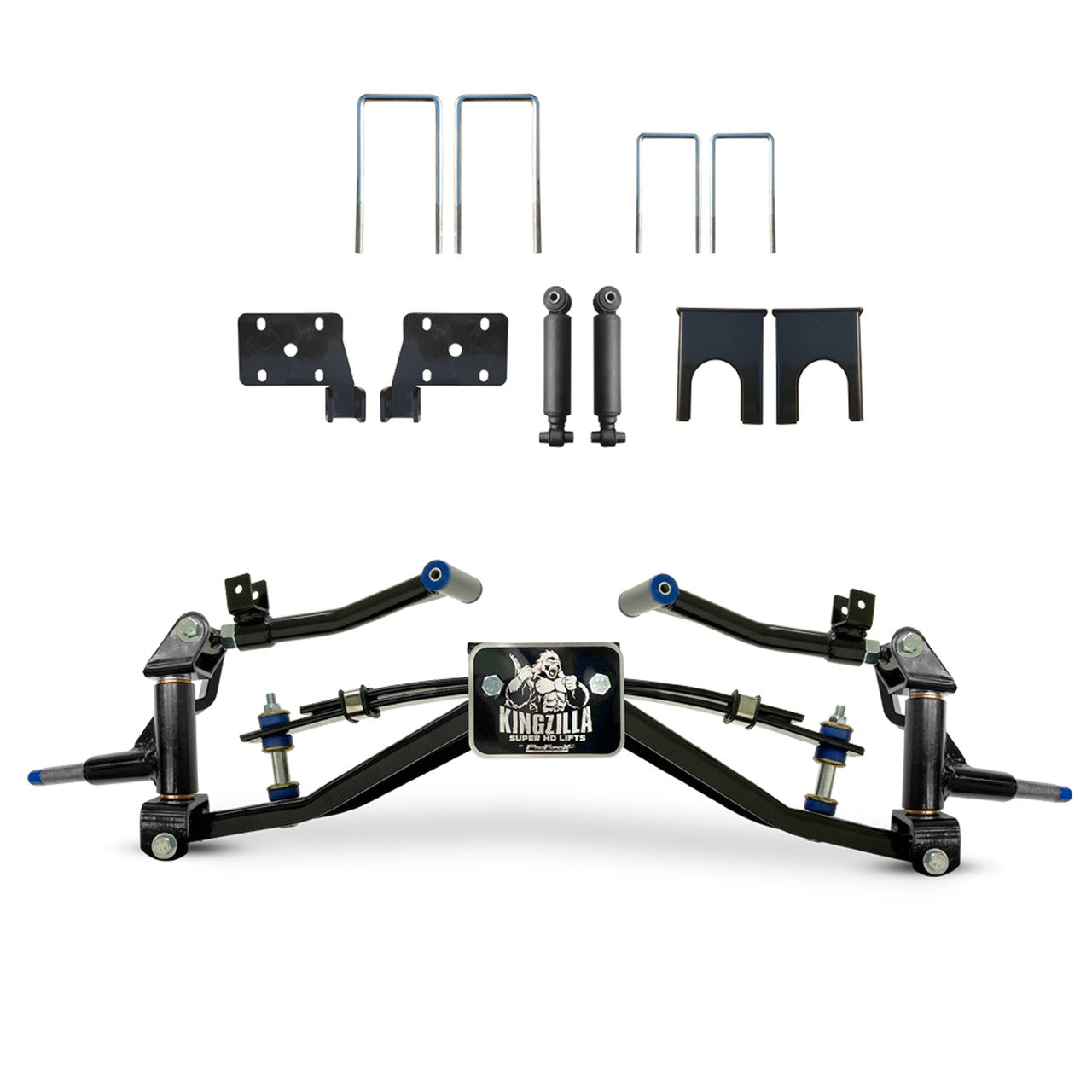 ProFormX KINGZILLA HD 6" A-Arm Kingpin Lift Kit - Fits E-Z-GO RXV
