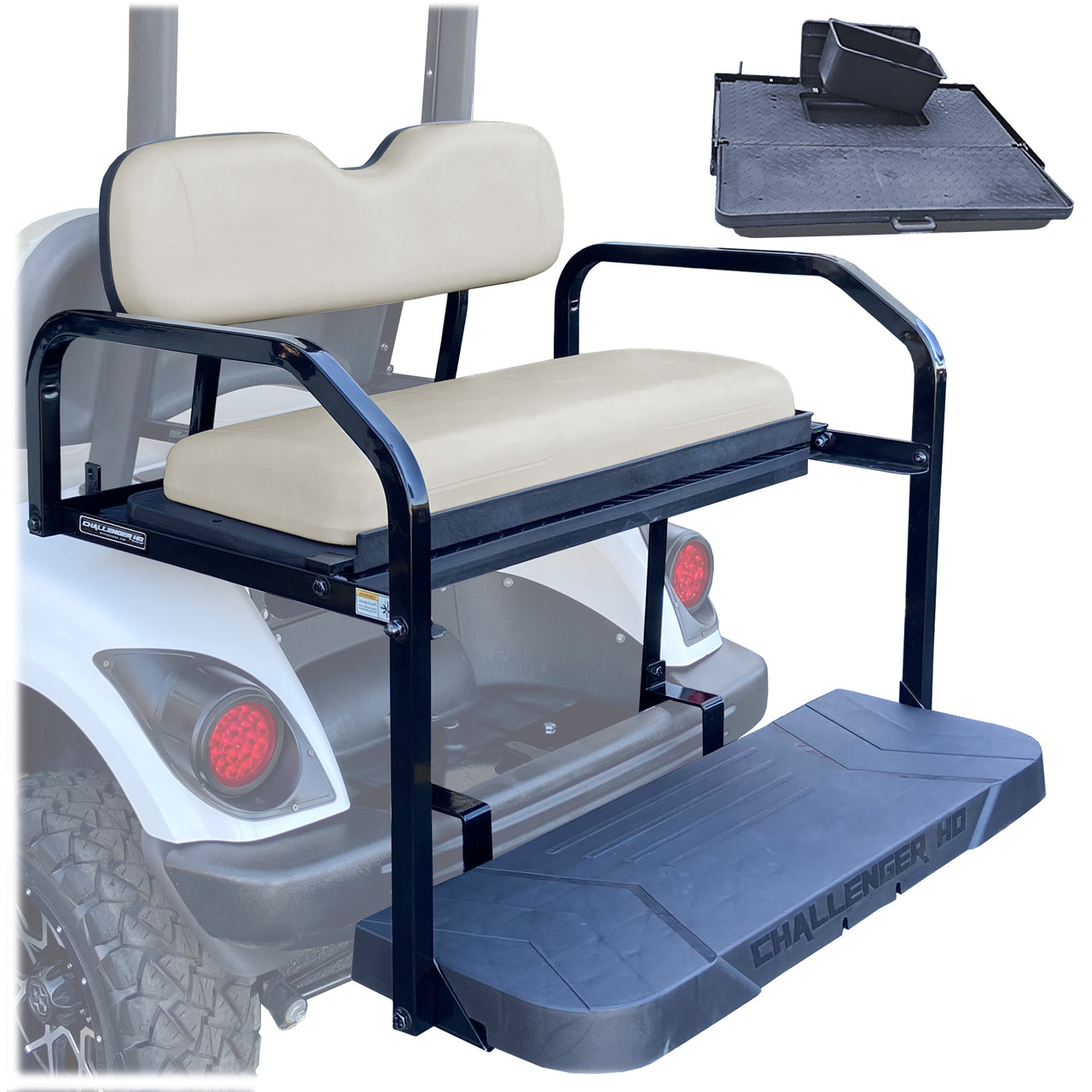 ProFormX Challenger HD Rear Seat - Fits Yamaha Drive2 2017-UP (Stone Cushions)