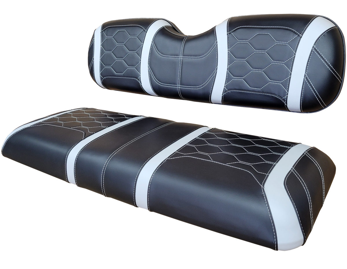 HexFire Elite Staple-On Golf Cart Seat Cover - Universal Rear Seat